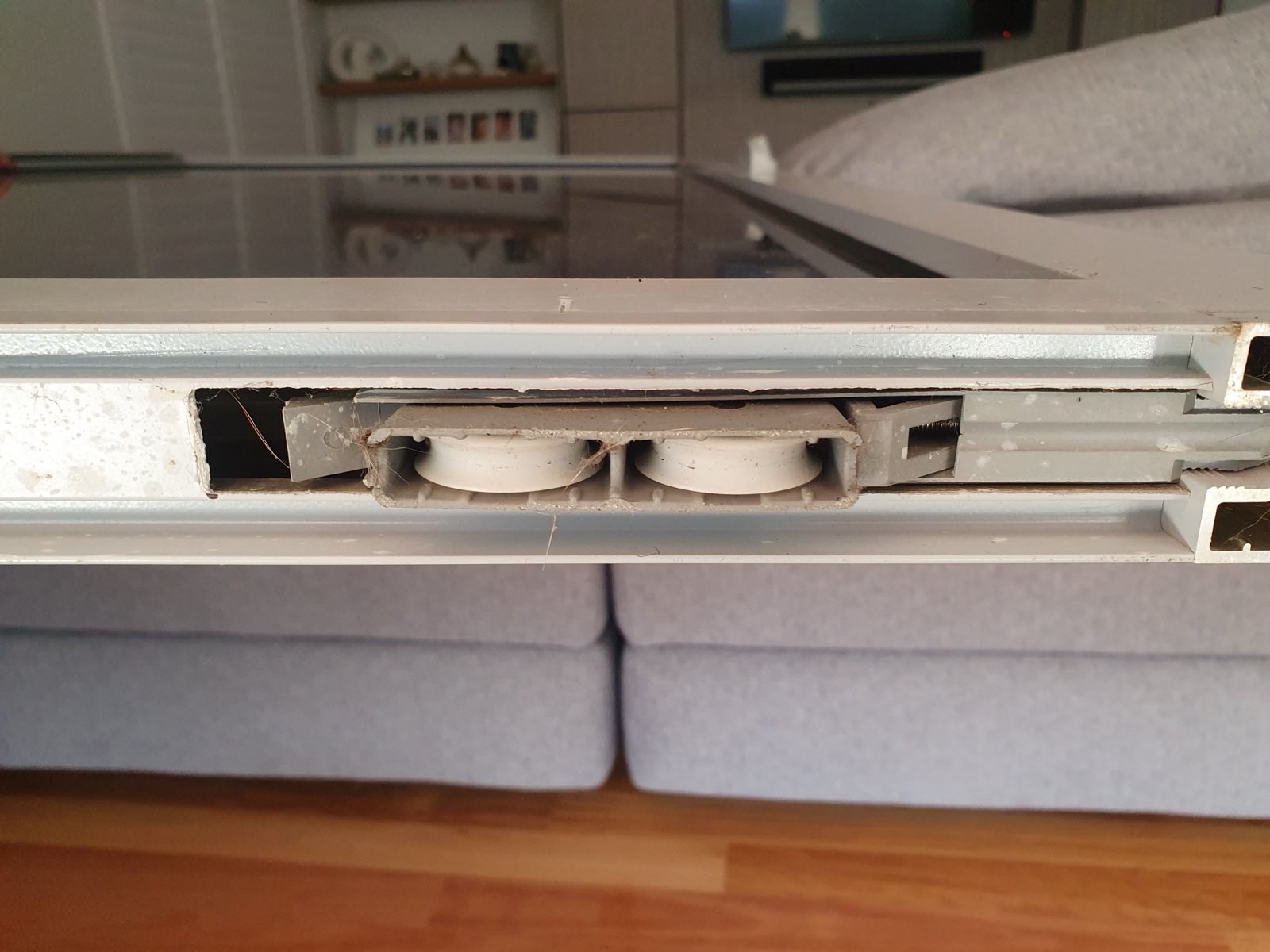 Sliding door rollers and track repair